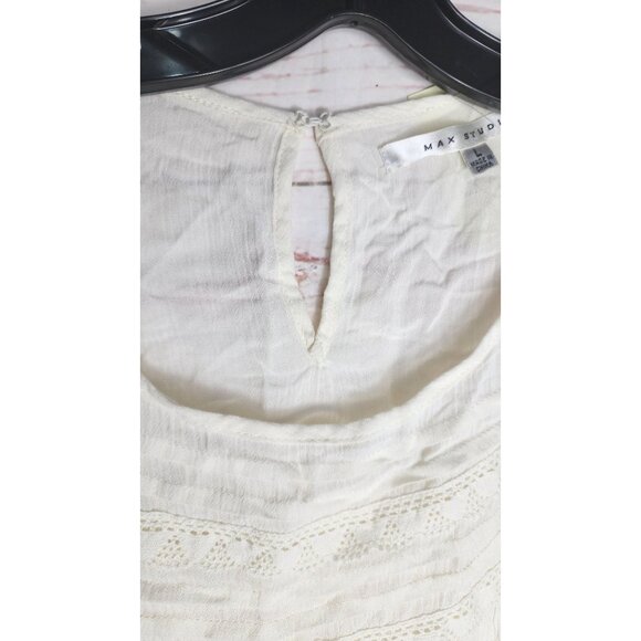 Max Studio Large Women's 100% Rayon Exclusive Trim Top - Stylish & Comfortable - Picture 5 of 16